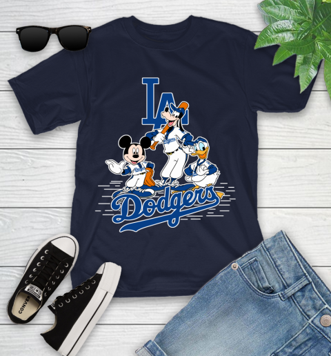 MLB Los Angeles Dodgers Mickey Mouse Donald Duck Goofy Baseball