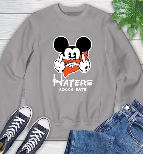 NFL Denver Broncos Haters Gonna Hate Mickey Mouse Disney Football T Shirt Sweatshirt 5