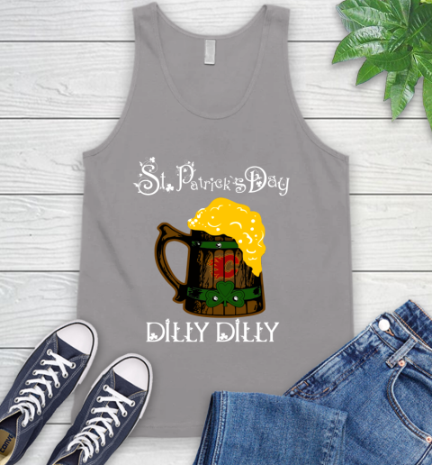 NHL Calgary Flames St Patrick's Day Dilly Dilly Beer Hockey Sports Tank Top 3