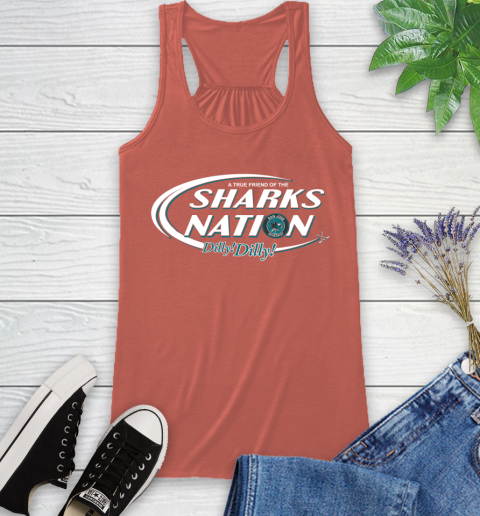 NHL A True Friend Of The San Jose Sharks Dilly Dilly Hockey Sports Racerback Tank 3