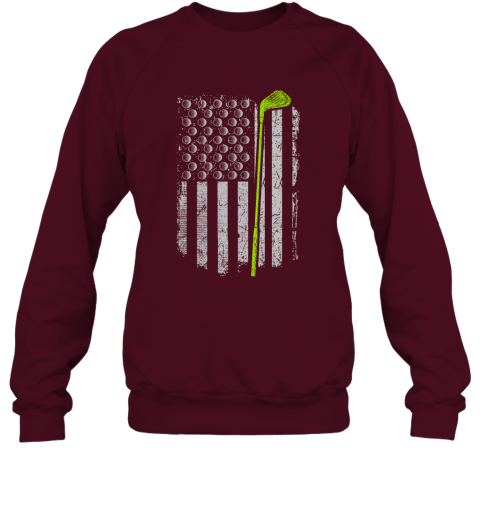 Golf American Flag Gift for Golf Player Love Golfing Sweatshirt