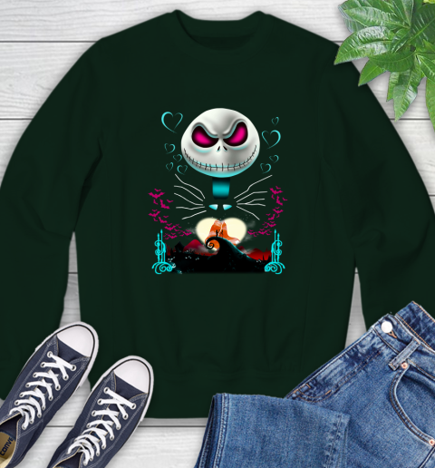 MLB Boston Red Sox Jack Skellington Sally The Nightmare Before Christmas Baseball Sweatshirt 12
