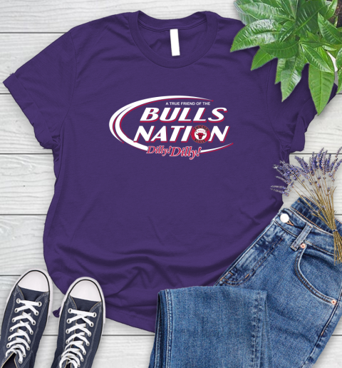 NBA A True Friend Of The Chicago Bulls Dilly Dilly Basketball Sports Women's T-Shirt 4