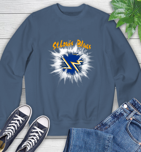St.Louis Blues NHL Hockey Adoring Fan Rip Sports Sweatshirt 8