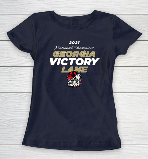 Uga National Championship Georgia Bulldogs Victory Lane 2022 Women's T-Shirt 10