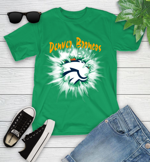 Denver Broncos NFL Football Adoring Fan Rip Sports Youth T-Shirt 8