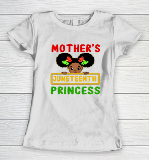 Juneteenth Princess Black Girl Mom Kids Mother's Toddler Women's T-Shirt