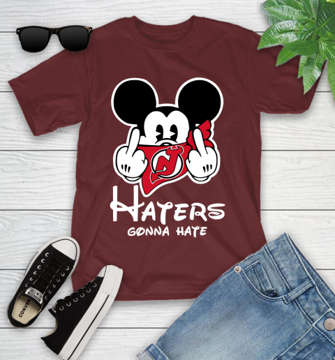 NHL Nashville Predators Haters Gonna Hate Mickey Mouse Disney Hockey T Shirt Youth T-Shirt 14