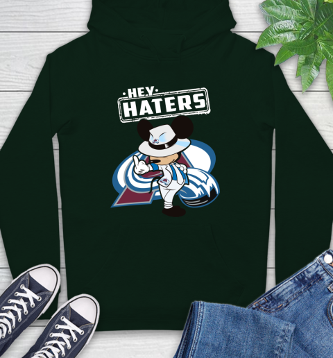 NHL Hey Haters Mickey Hockey Sports Colorado Avalanche Hoodie 12