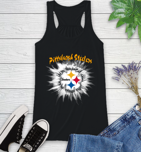 Pittsburgh Steelers NFL Football Adoring Fan Rip Sports Racerback Tank