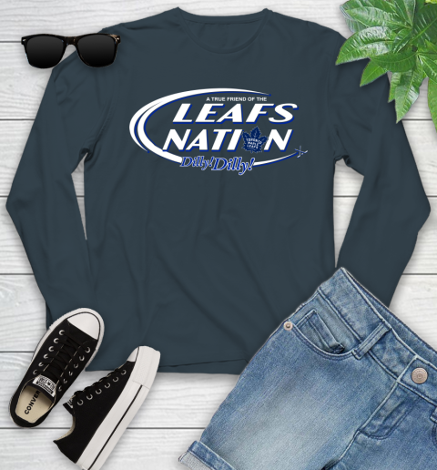 NHL A True Friend Of The Toronto Maple Leafs Dilly Dilly Hockey Sports Youth Long Sleeve 9