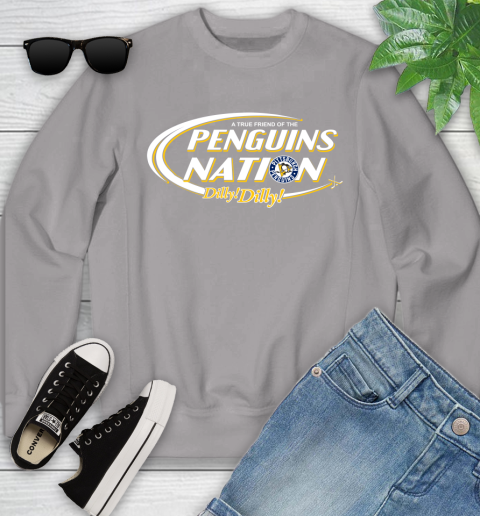 NHL A True Friend Of The Pittsburgh Penguins Dilly Dilly Hockey Sports Youth Sweatshirt 3