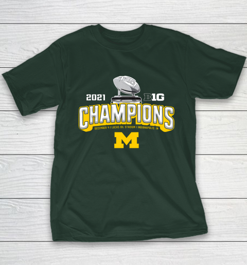 Michigan Big Ten 2021 East Division Champions Youth T-Shirt 3