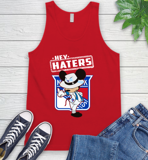 NHL Hey Haters Mickey Hockey Sports New York Rangers Tank Top 5