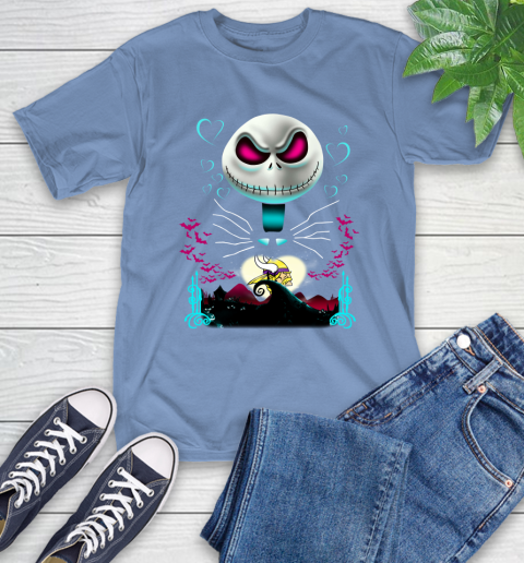 NFL Minnesota Vikings Jack Skellington Sally The Nightmare Before Christmas Football T-Shirt 12