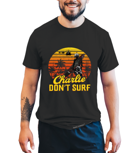 Apocalypse Now Vintage T Shirt, Charlie Don't Surf Tshirt, Bill Kilgore T Shirt