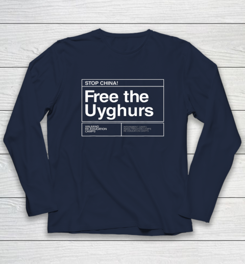 Free the Uyghurs Stop China Long Sleeve T-Shirt 2