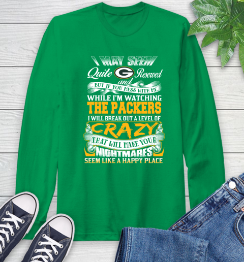 Green Bay Packers NFL Football Don't Mess With Me While I'm Watching My Team Long Sleeve T-Shirt 8