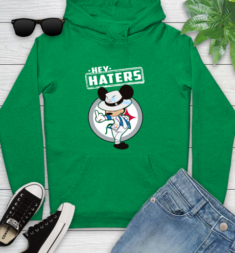 NFL Hey Haters Mickey Football Sports Pittsburgh Steelers Youth Hoodie 9