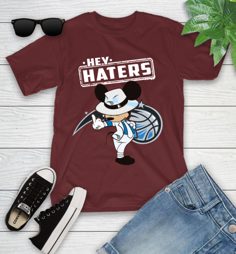 NBA Hey Haters Mickey Basketball Sports Orlando Magic Youth T-Shirt 14
