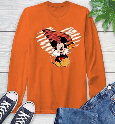 NFL Arizona Cardinals The Heart Mickey Mouse Disney Football T Shirt_000 Long Sleeve T-Shirt 4