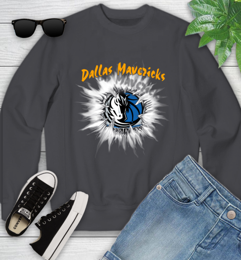 Dallas Mavericks NBA Basketball Rip Sports Youth Sweatshirt 5