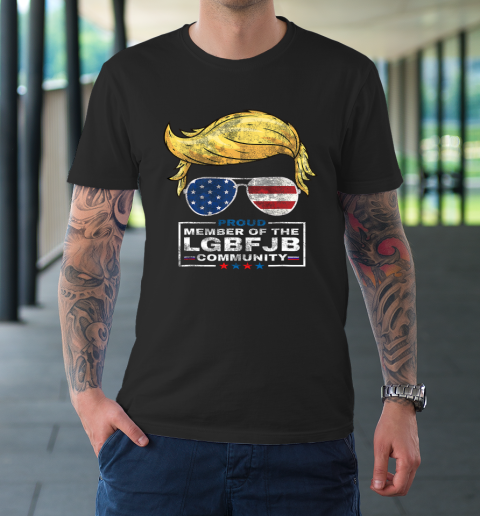 LGBFJB Community Shirt Proud Member Of The LGBFJB Community Trump American Flag T-Shirt