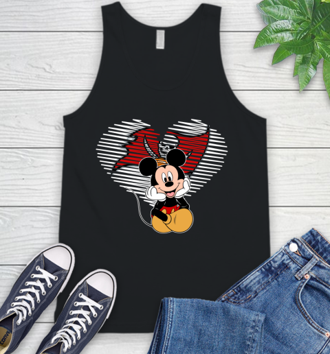 NFL Tampa Bay Buccaneers The Heart Mickey Mouse Disney Football T Shirt_000 Tank Top