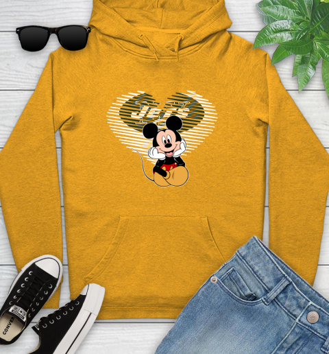 NFL New York Jets The Heart Mickey Mouse Disney Football T Shirt_000 Youth Hoodie 2
