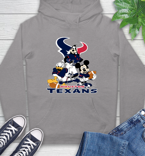 NFL Houston Texans Mickey Mouse Donald Duck Goofy Football Shirt Hoodie 6