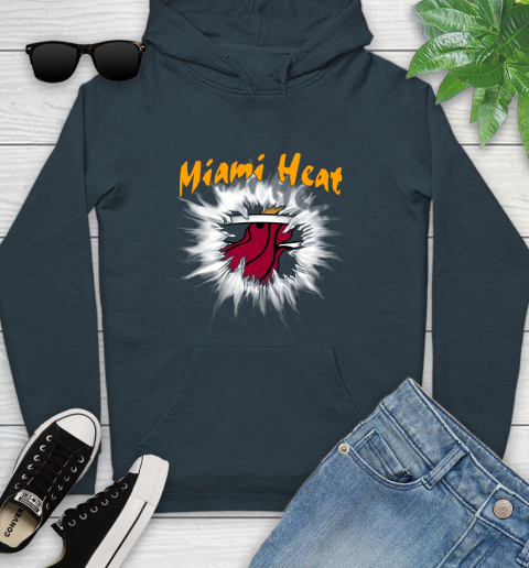 Miami Heat NBA Basketball Rip Sports Youth Hoodie 10