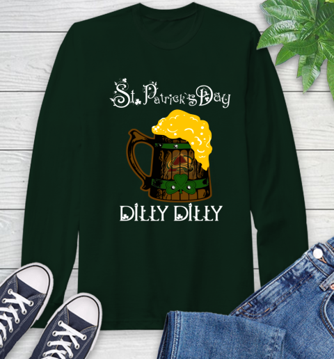 NHL Colorado Avalanche St Patrick's Day Dilly Dilly Beer Hockey Sports Long Sleeve T-Shirt 7