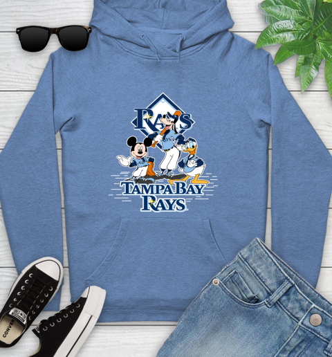 MLB Tampa Bay Rays Mickey Mouse Donald Duck Goofy Baseball T Shirt Youth Hoodie 13