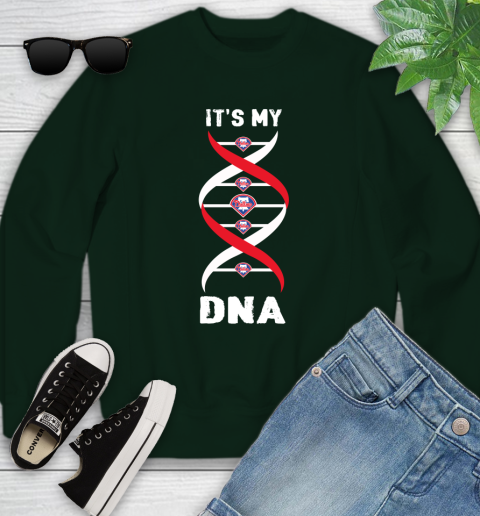 Philadelphia Phillies MLB Baseball It's My DNA Sports Youth Sweatshirt 9