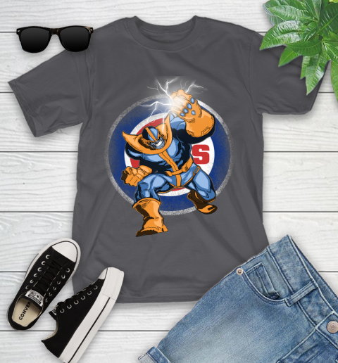 Chicago Cubs MLB Baseball Thanos Avengers Infinity War Marvel Youth T-Shirt 6