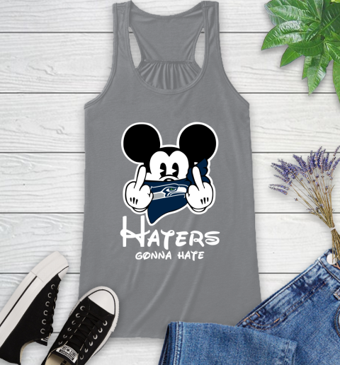 NFL Seattle Seahawks Haters Gonna Hate Mickey Mouse Disney Football T Shirt Racerback Tank 4