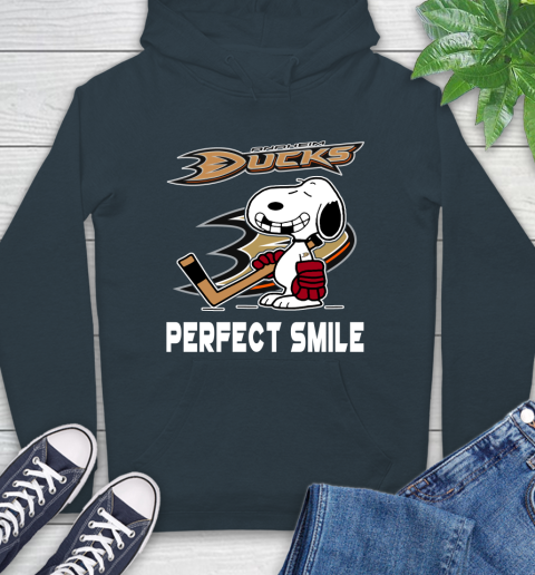 NHL Anaheim Ducks Snoopy Perfect Smile The Peanuts Movie Hockey T Shirt Hoodie 7