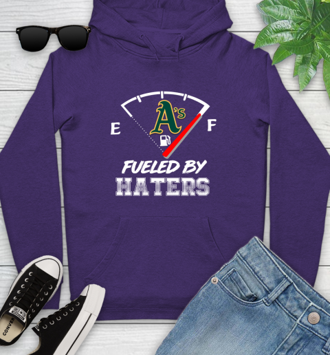 Oakland Athletics MLB Baseball Fueled By Haters Sports Youth Hoodie 5