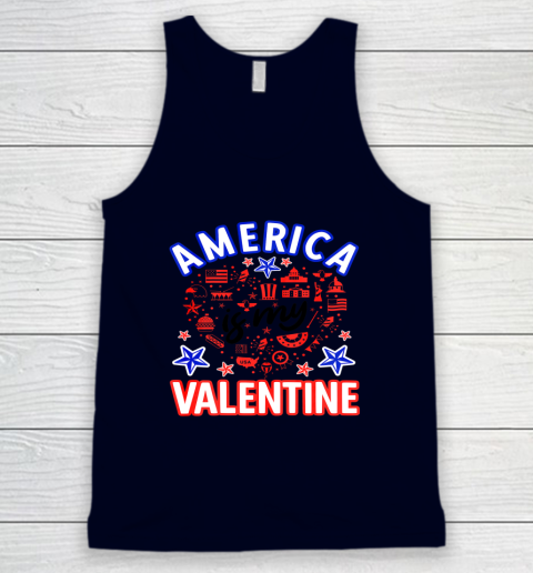 America is My Valentine Proud American Heart USA Tank Top 7