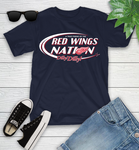 NHL A True Friend Of The Detroit Red Wings Dilly Dilly Hockey Sports Youth T-Shirt 2