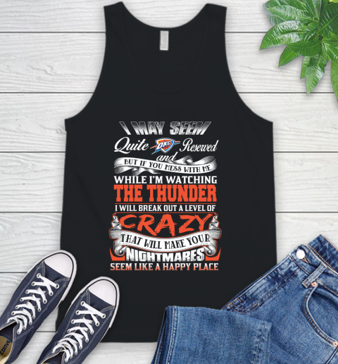 Oklahoma City Thunder NBA Basketball Don't Mess With Me While I'm Watching My Team Tank Top