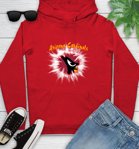 Arizona Cardinals NFL Football Adoring Fan Rip Sports Youth Hoodie 12