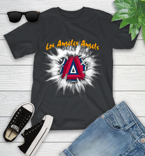 Los Angeles Angels MLB Baseball Adoring Fan Rip Sports Youth T-Shirt