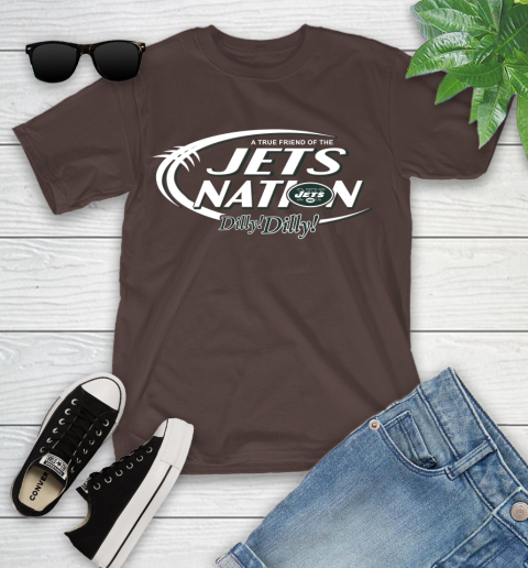 NFL A True Friend Of The New York Jets Dilly Dilly Football Sports Youth T-Shirt 7