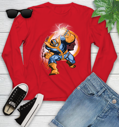 Washington Redskins NFL Football Thanos Avengers Infinity War Marvel Youth Long Sleeve 11