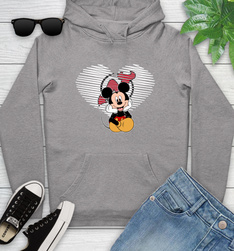 NHL New Jersey Devils The Heart Mickey Mouse Disney Hockey Youth Hoodie 6