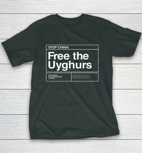 Free the Uyghurs Stop China Youth T-Shirt 3