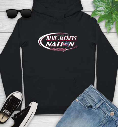 NHL A True Friend Of The Columbus Blue Jackets Dilly Dilly Hockey Sports Youth Hoodie