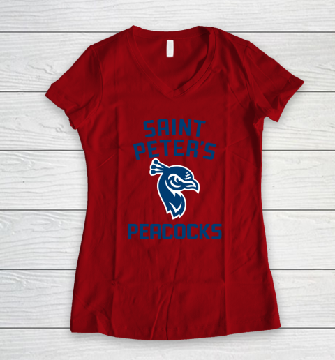 St Peters Peacocks Women's V-Neck T-Shirt 5