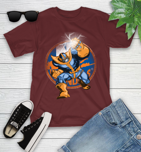 New York Islanders NHL Hockey Thanos Avengers Infinity War Marvel Youth T-Shirt 14